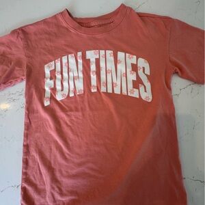 Cat & Jack orange tee large 10/12